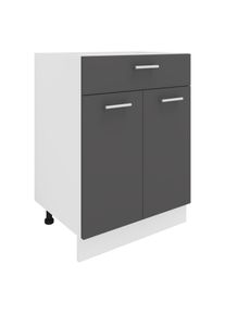 Unterschrank Vcm "K&uuml;chenschrank B 60 cm Unterschrank Schublade Esilo", schwarz (wei&szlig;, anthrazit), B:60cm T:46cm, Obermaterial: 100% Holz Wood., Schr&auml;nke, Unterschrank