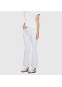 3/4-Jeans MAC "Dream Kick", Damen, Gr. 44, L&auml;nge 27, wei&szlig; denim, Denim/Jeans, Obermaterial: 49% Baumwolle, 46% Polyester, 5% Elasthan, figurbetont 3/4-L&auml;nge, Jeans 3/4-Jeans, Saum modisch verk&uuml;rzt und leicht ausgestellt