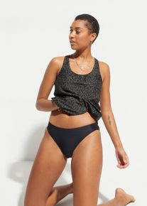 Tankini bonprix "Oversize-Tankini (2-tlg.Set)", Damen, Gr. 36, N-Gr, gr&uuml;n (dunkeloliv, schwarz gepunktet), Obermaterial: 80% Polyamid, 20% Elasthan. Futter: 100% Polyester, bedruckt, unifarben, Bikini-Sets Tankini, mit Knotendetail im R&uuml;cken, sportlicher Stil