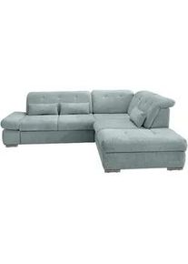 Ecksofa Dalida Mintgr&uuml;n Chenille mit Bettkasten