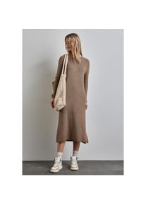 Street One, Damen, Maxikleid Ohne Taschen in Strick-Qualit&auml;t, rich mocha, N-Gr, 42 - N-Gr, rich mocha, Langes Strickkleid von Street One