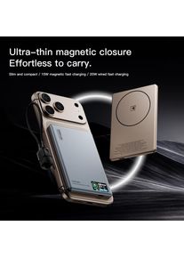 Smart Display Screen Wireless Charging Powerbank for Magsafe iPhone 17 Backup Battery Power Banks Charger for Apple Watch 10 9 8