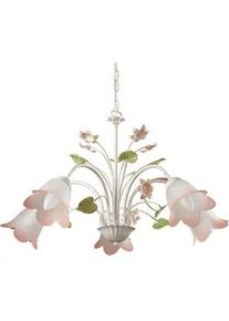 Kronleuchter Botton d'oro Wei&szlig;/Pink max. 6 Watt