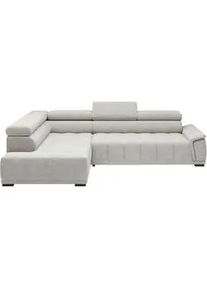 Ecksofa Gremio Links Grauwei&szlig;