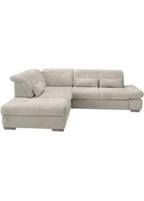 Ecksofa Dalida Beige Chenille m. Bettkasten