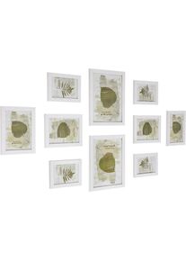 Songmics, Bilderrahmen, 10 Bilderrahmen-Set schwarz, 10 St. (10 x 15 cm, 13 x 18 cm, 20 x 25 cm)