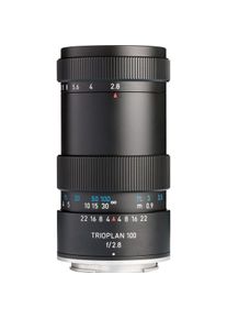 Meyer Optik G&ouml;rlitz Trioplan 100mm 1:2.8 II SONY E-Mount (E/FE) (Man. Foc.) (Sony E), Objektiv, Schwarz