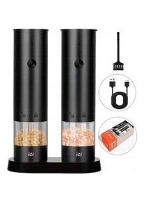 Promis Peugeot Paris u'Select Salzm&uuml;hle Schwarz, Pfefferm&uuml;hle + Salzm&uuml;hle, Schwarz, Silber