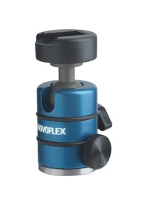 Novoflex Neiger 19P, Kugelkopf mit Blitzschuh (Kugelkopf), Stativkopf, Blau, Schwarz