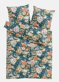 Baumwollmix-Bettw&auml;sche, gr&uuml;n, Gr&ouml;&szlig;e 135x200 cm, mit Baumwolle, bonprix