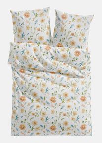 Baumwollmix-Bettw&auml;sche, wei&szlig;, Gr&ouml;&szlig;e 135x200 cm, mit Baumwolle, bonprix