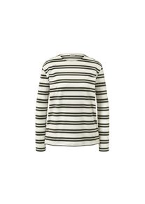 Tchibo - Koszulka z długim rękawem - dla pań - rozmiar XL 48/50 - kolor: zielony/biały/w paski