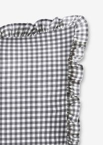 bonprix &Aacute;gyneműhuzat fodorral, sz&uuml;rke, 2x 80/80 cm, 2x 135/200 cm