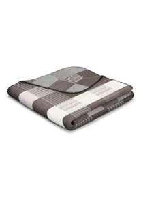 Biederlack Wohndecke &raquo;Shadow Check&laquo; Karomuster in Flechtoptik