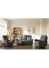 Home Affaire Polstergarnitur &raquo;FINNARA, 3+2+1, elelektrische Relaxfunktion, USB A/C&laquo; Liegefunktion 105&deg;-135&deg;, Federkern