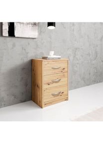 Schlafkontor Nachttisch &raquo;Pepe&laquo; mit 3 Schubk&auml;sten