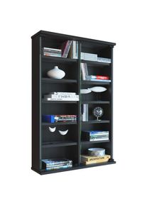 Vcm Media-Regal &raquo;Holz CD DVD Wandregal Schrank Zuntisa Glast&uuml;r&laquo; 1 Stk. tlg.