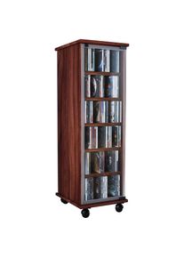 Vcm Media-Regal &raquo;Holz CD DVD Stand Regal Schrank Valenza Glast&uuml;r&laquo; 1 Stk. tlg.