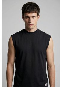 Tanktop Calvin Klein Jeans "JERSEY BADGE MUSCLE TANK", Herren, Gr. S, schwarz, Jersey, Obermaterial: 100% Baumwolle, unifarben, regular fit normal, Rundhals, Tops Tanktop, Regular fit mit Rundhalsausschnitt