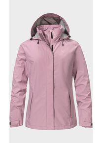 Sch&ouml;ffel Outdoorjacke SCH&Ouml;FFEL "Jacket Gmund L", Damen, Gr. 34, 3105, rosa, Oberstoff: Aussenseite: 100% Polyester; (Membran: Polyurethan); Futter Rumpf oben: 100% Polyester, regular fit, hoch geschlossener Ausschnitt, Jacken Outdoorjacke