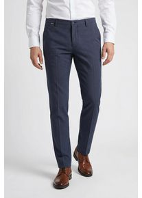 Chinohose Cinque "CIBRODY", Herren, Gr. 52, N-Gr, blau (dunkelblau), Web, Obermaterial: 97% Baumwolle, 3% Elasthan, slim fit lang, Hosen Chinohose, modisches Strukturmuster