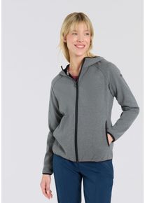 Fleecejacke CMP, Damen, Gr. 46, carbone meliert, Obermaterial: 100% Polyester, Jacken Fleecejacke