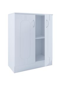 Vcm, Kommode &raquo;Holz Kommode Sideboard Anrichte Balia 2 Dreht&uuml;ren&laquo; 1 Stk. tlg., Wei&szlig;, B/H/T: 70 cm x 36 cm, Wei&szlig;