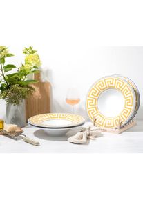 Creatable, Pastateller &raquo;Gourmet Athena, Teller-Set, 4-tlg.&laquo; Griechische Eleganz, Vielseitig einsetzbar, wei&szlig;, Porzellan, 30 cm, wei&szlig;
