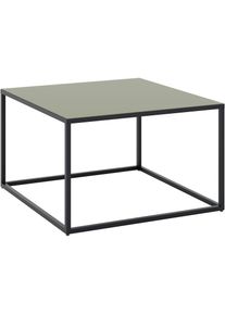 set one by Musterring, Couchtisch &raquo;Reno&laquo; 1 Stk. tlg. Ma&szlig;e (BxHxT in cm) 80 x 50 x 80, graphit schwarz/glas olivgr&uuml;n glanz + graphit schwarz + glas 