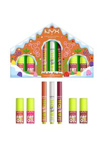 Nyx Cosmetics NYX PROFESSIONAL MAKEUP, Damen, Lipgloss &raquo;HOLIDAY 2025 FAT GINGERBREAD HOUSE KIT&laquo;, mehrfarbig, Set mit 7 Fat Oils f&uuml;r weihnachtliche Lip-Looks