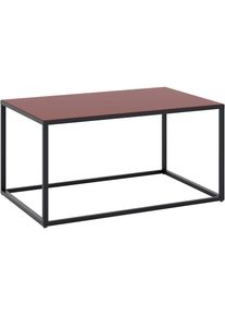 set one by Musterring, Couchtisch &raquo;Reno&laquo; 1 Stk. tlg. Ma&szlig;e (BxHxT in cm) 100 x 50 x 60, graphit schwarz/glas bordeauxrot glanz + graphit schwarz + glas