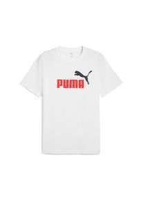 Puma, Herren, T-Shirt &raquo;ESS 2 COLOR NO. 1 LOGO TEE&laquo; Regular Fit, Kurzarm, Rundhalsausschnitt, Puma White, XXL, T-Shirt mit auff&auml;lligem zweifarbigem 