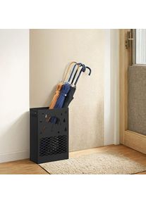 Songmics, Regenschirmst&auml;nder, Schirmst&auml;nder LUC004B01 schwarz, Stahl (28 x 12 x 41 cm)