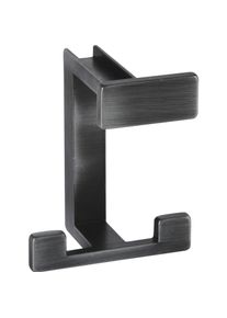 SIRO, Kleiderhaken + Wandgarderobe, Huthaken Doradus Breite 70 mm, H 92 mm, Zinkdruckguss eisenf&auml;rbig geb&uuml;rstet matt