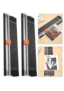 2Pcs A4 Paper Cutting Machine Home Office Trimmer Photo Scrapbook Blade (Black)