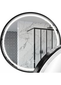REA - Zrkadlo LED 90cm MMJ Black HOM-05515