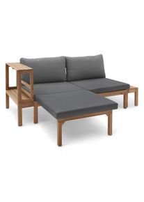 Tchibo - Kerti kanap&eacute; k&uuml;l&ouml;n-k&uuml;l&ouml;n kih&uacute;zhat&oacute; l&aacute;bt&aacute;masszal - sz&uuml;rke