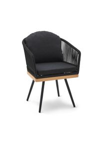 Tchibo - Textilh&aacute;l&oacute;s kerti forg&oacute;sz&eacute;k - fekete