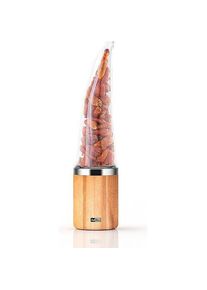 AdHoc Chilischneider PEPERONE Glas/Akazie/Edelstahl, Pfefferm&uuml;hle + Salzm&uuml;hle, Braun
