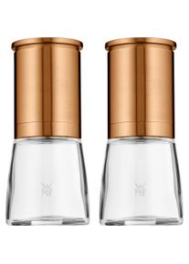 WMF M&uuml;hlenset Salzm&uuml;hle Pfefferm&uuml;hle Set 2tlg Keramikmahlwerk DeLuxe Glasbeh&auml;lter, Pfefferm&uuml;hle + Salzm&uuml;hle, Kupfer