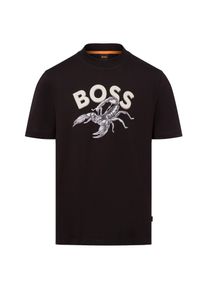 BOSS, M&aelig;nd, Bluser & t-shirts 'BOSSfish', Sort / Hvid, St&oslash;rrelse S