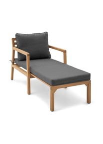 Tchibo - Ausziehbarer Gartensessel - 64,6x80,5x90cm - anthrazit - Eukalyptus-Massivholz / Polyester / Polyurethan