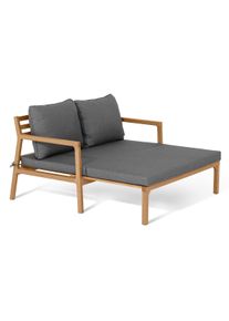 Tchibo - Ausziehbares Gartensofa - 127x80x90cm - anthrazit - Eukalyptus-Massivholz / Polyester / Polyurethan
