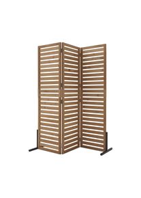 Tchibo - Flexibler Paravent - 156x40,5x180cm - schwarz - Holz / Stahl / Polypropylen