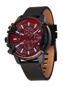 Diesel M&auml;n Analog klocka 'Griffed' ljusbl&aring; / bordeaux / svart Storlek One Size