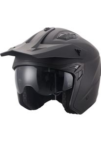 Vito Trial, open face helmet , color: Matt-Black , size: M