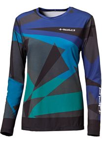 Held Style Skin 2, functional shirt women , color: Black/Blue/Green , size: XS