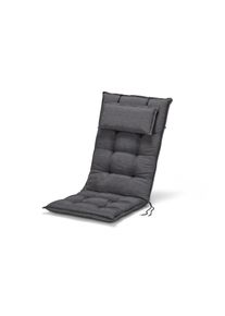 Tchibo - Poduszka na krzesło ogrodowe z wysokim oparciem Sun Garden - kolor: szary
