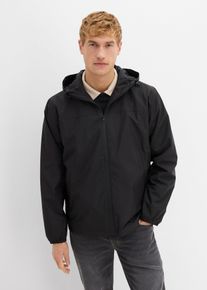 bonprix wasserdichte Regenjacke, schwarz