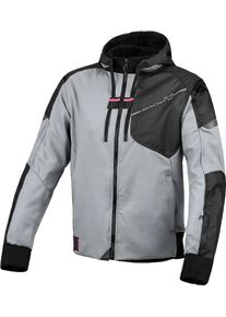 Macna Distec, textile jacket women , color: Light Grey/Black , size: XXL